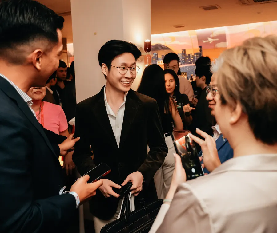 Genesis members networking at the Singapore launch