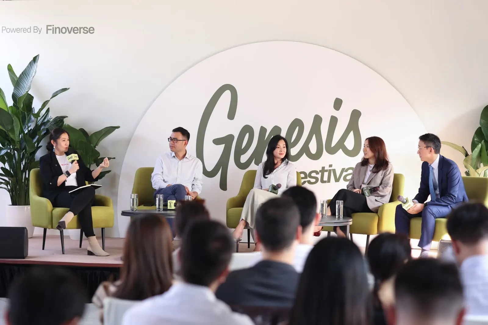 Genesis Festival panel onstage